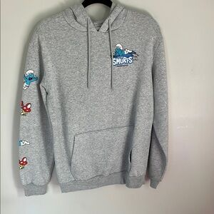 Smurfs Gray Hoodie Size S